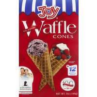 Joy Waffle Cones, Classic - 12 Each 