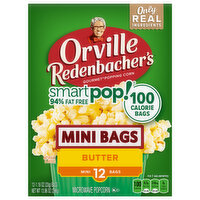 Orville Redenbachers Popping Corn, Gourmet, Butter, Snack Size