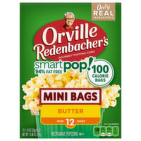 Orville Redenbacher's Popping Corn, Gourmet, Butter, Mini Bags - 12 Each