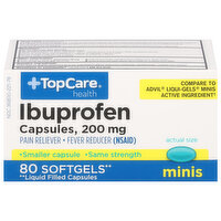 TopCare Ibuprofen, 200 mg, Softgels, Minis