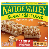 Nature Valley Granola Bars, Chewy, Cashew, Sweet & Salty Nut