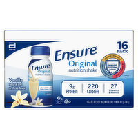 Ensure Nutrition Shake, Vanilla, Original, 16 Pack