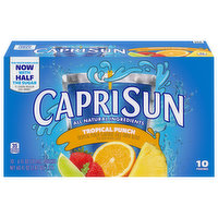 Capri Sun Juice Drink Blend, Tropical Punch - 10 Each 
