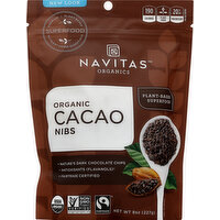 Navitas Cacao Nibs, Organic - 8 Ounce 