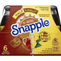 Snapple Half 'n Half, Lemonade Iced Tea - 6 Each 