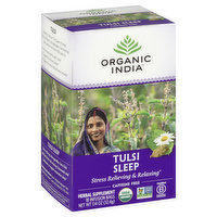 Organic India Herbal Supplement, Tulsi Sleep, Caffeine Free, Infusion Bags - 18 Each 