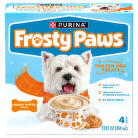 Frosty Paws Dog Treats, Frozen, Peanut Butter Flavor - 4 Each 