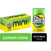 Starry Lemon Lime Soda, Caffeine Free, Mini Cans