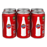 Fanta Soda, Strawberry Flavored, 6 Pack