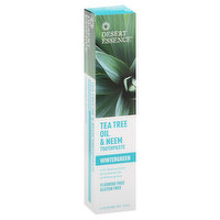 Desert Essence Toothpaste, Tea Tree Oil & Neem, Wintergreen - 6.25 Ounce 