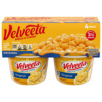Velveeta Shells & Cheese, Original, 4 Pack - 4 Each 
