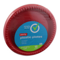 Simply Done Party Plastic Plates - 15 Each 