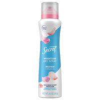 Secret Antiperspirant/Deodorant, Wild Rose + Argan Oil, Weightless Dry Spray