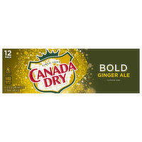 Canada Dry Soda, Ginger Ale, Bold, 12 Pack - 12 Each 