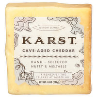 Karst Cheese, Cheddar, Cave-Aged - 8 Ounce
