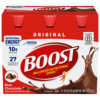 Boost Balanced Nutritional Drink, Rich Chocolate, Original - 6 Each 