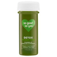 So Good So You Probiotic Juice Shot, Organic, Pineapple Orange, Detox - 1.7 Fluid ounce 