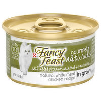 Fancy Feast Cat Food, Gourmet, Naturals, White Meat Chicken Recipe, In Gravy - 3 Each 