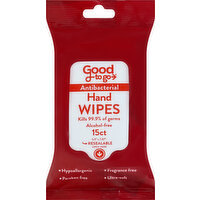 Good To Go Hand Wipes, Antibacterial - 15 Each 