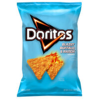 Doritos Tortilla Chips, Blazin' Buffalo & Ranch Flavored - 9.25 Ounce 