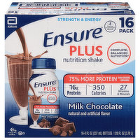 Ensure Nutrition Shake, Milk Chocolate, 16 Pack - 16 Each 