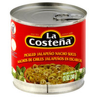 La Costena Jalapeno Nacho Slices, Pickled - 12 Ounce 