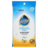 Pledge Multisurface Wipes, Fresh Citrus - 25 Each 