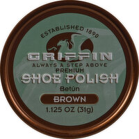 Griffin Shoe Polish, Premium, Brown - 1.125 Ounce 