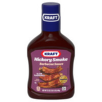 Kraft Barbecue Sauce, Hickory Smoke, Slow-Simmered - 17.5 Ounce 