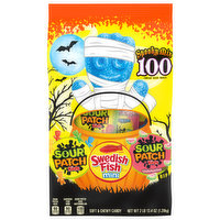 Mondelez International Candy, Soft & Chewy, Spooky Mix, Treat Size Bags - 100 Each 