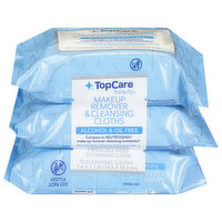 TopCare Makeup Remover & Cleansing Cloths, Alcohol & Oil Free - 3 Each 