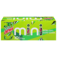 Mtn Dew Soda, Mini - 10 Each 