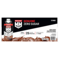 Muscle Milk Protein Shake, Zero Sugar, Non Dairy, Chocolate, 12 Pack