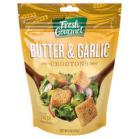 Fresh Gourmet Croutons, Butter & Garlic - 5 Ounce 