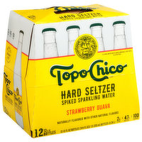 Topo Chico Hard Seltzer, Strawberry Guava - 12 Each 