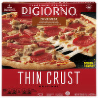 DiGiorno Pizza, Thin Crust, Original, Four Meat - 17.9 Ounce 