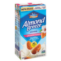 Almond Breeze Almondmilk, Vanilla, Unsweetened - 64 Fluid ounce 