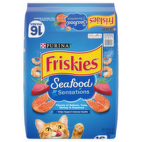 Friskies Dry Cat Food, Seafood Sensations - 16 Pound 