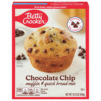 Betty Crocker Muffin & Quick Bread Mix, Chocolate Chip - 14.75 Ounce 