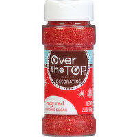 Over the Top Sanding Sugar, Rosy Red - 2.3 Ounce 