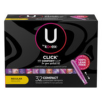 U by Kotex Tampons, Compact, Regular, Unscented