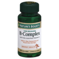 Nature's Bounty B-Complex, Time Released, Coated Tablets - 125 Each 