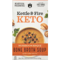 Kettle & Fire Bone Broth Soup, Mushroom Bisque - 16.9 Ounce 