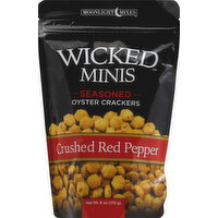 Wicked Oyster Crackers, Seasoned, Crushed Red Pepper - 6 Ounce 