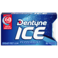 Dentyne Gum, Sugar Free, Peppermint - 16 Each 