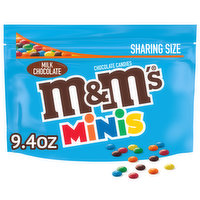 M&M's Chocolate Candies, Milk Chocolate, Minis, Sharing Size - 9.4 Ounce 