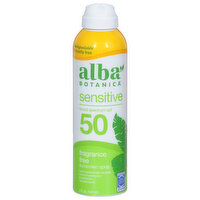 Alba Botanica Sunscreen Spray, Sensitive, Fragrance Free, Broad Spectrum SPF 50 - 5 Fluid ounce 