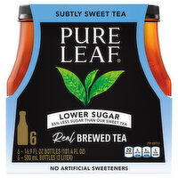 Pure Leaf Brewed Tea, Lower Sugar, Subtly Sweet Tea