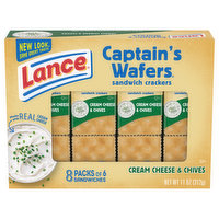 Lance Sandwich Crackers, Cream Cheese & Chives, 8 Packs - 8 Each 