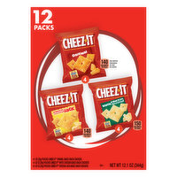 Cheez-It Snack Crackers, Original/White Cheddar/Cheddar, Baked, 12 Packs - 12 Each 